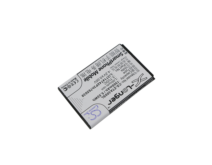 Replacement Battery for ZTE  AF3 – Mobile, SmartPhone – 1500mAh / 5.55Wh / 3.7V