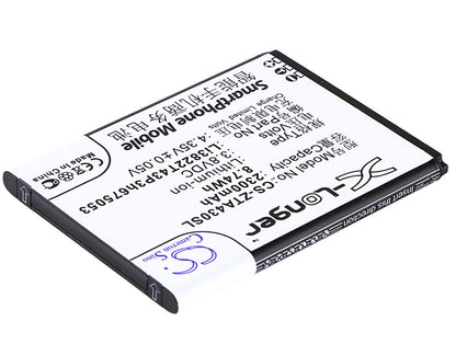 Replacement Battery for Telstra  4GX Buzz – Mobile, SmartPhone – 2300mAh / 8.74Wh / 3.8V