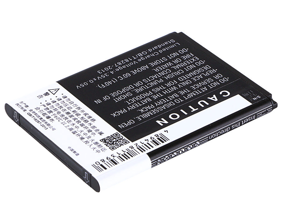 Replacement Battery for ZTE  4G Smart – Mobile, SmartPhone – 2300mAh / 8.74Wh / 3.8V