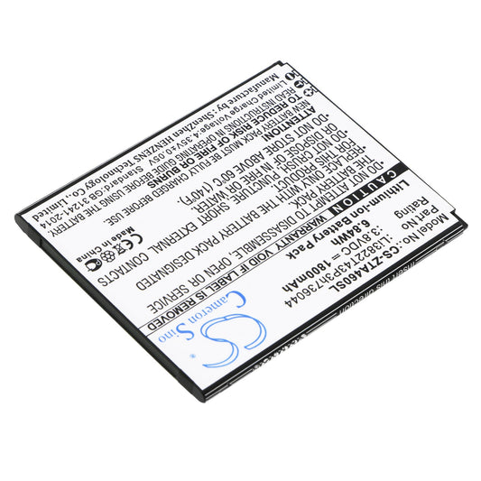 Replacement Battery for ZTE  Blade A460 – Mobile, SmartPhone – 1800mAh / 6.84Wh / 3.8V