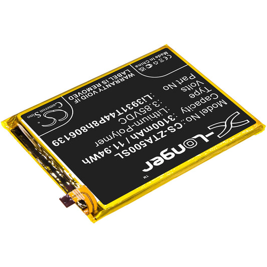 Replacement Battery for ZTE  Blade A5 2020 – Mobile, SmartPhone – 3100mAh / 11.94Wh / 3.85V