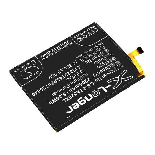 Replacement Battery for ZTE  BA510 – Mobile, SmartPhone – 2200mAh / 8.36Wh / 3.8V