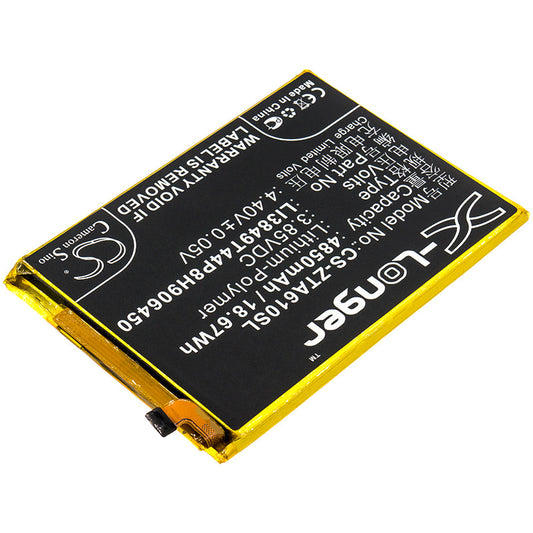 Replacement Battery for ZTE  A0622 – Mobile, SmartPhone – 4850mAh / 18.67Wh / 3.85V