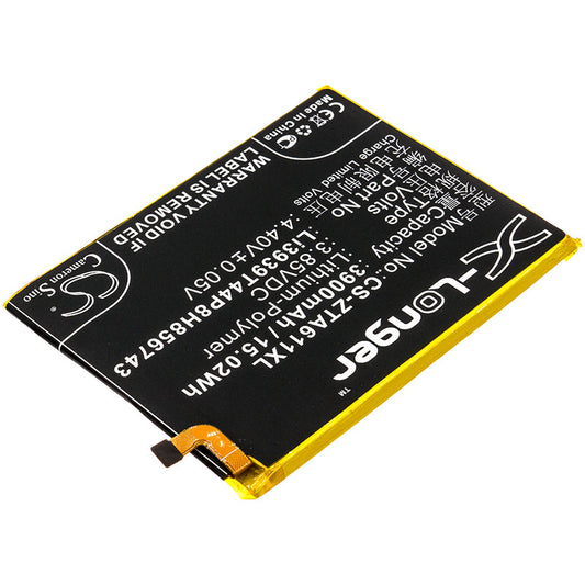 Replacement Battery for ZTE  Blade A6 Max – Mobile, SmartPhone – 3900mAh / 15.02Wh / 3.85V