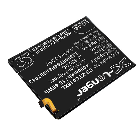 Replacement Battery for ZTE  Axon 7 Max – Mobile, SmartPhone – 4000mAh / 15.40Wh / 3.85V