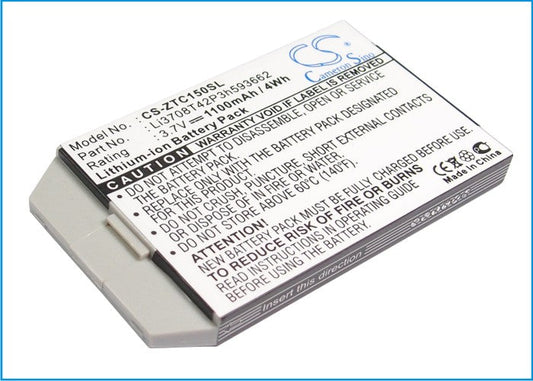 Replacement Battery for ZTE  C150 – Mobile, SmartPhone – 1100mAh / 3.7V