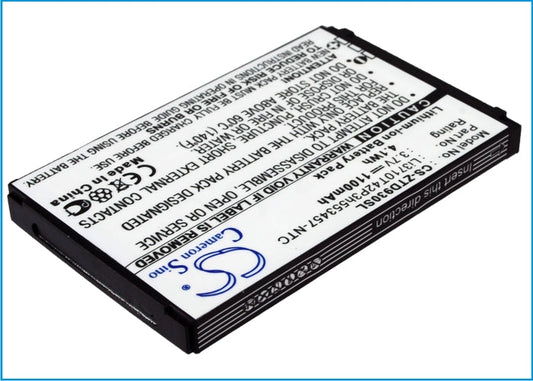 Replacement Battery for ZTE  Chorus – Mobile, SmartPhone – 1100mAh/4.1WH / 3.7V