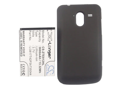 Replacement Battery for ZTE  Avid 4G – Mobile, SmartPhone – 3600mAh/13.32Wh / 3.7V