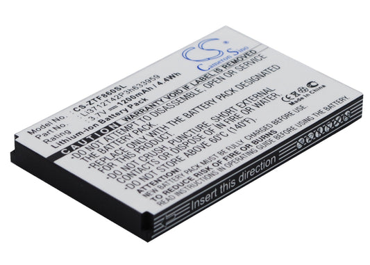 Replacement Battery for ZTE  E700 F860 F868 F866 – Mobile, SmartPhone – 1200mAh / 3.7V