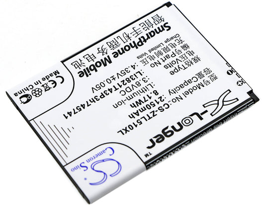 Replacement Battery for ZTE  Blade L5 – Mobile, SmartPhone – 2150mAh / 8.17Wh / 3.8V