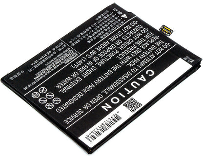 Replacement Battery for ZTE  Nubia Z17 – Mobile, SmartPhone – 3100mAh / 11.94Wh / 3.85V
