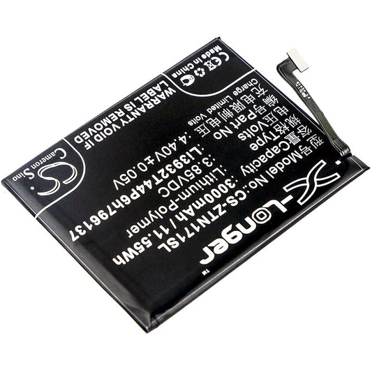 Replacement Battery for ZTE  Nubia Z17 Mini – Mobile, SmartPhone – 3000mAh / 11.55Wh / 3.85V