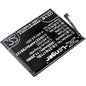 Replacement Battery for ZTE  Nubia Z17 Mini – Mobile, SmartPhone – 3000mAh / 11.55Wh / 3.85V