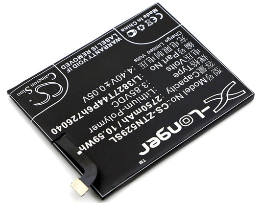 Replacement Battery for ZTE  Nubia Z11 mini – Mobile, SmartPhone – 2750mAh / 10.59Wh / 3.85V