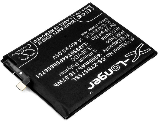Replacement Battery for ZTE  Nubia N2 – Mobile, SmartPhone – 4900mAh / 18.87Wh / 3.85V