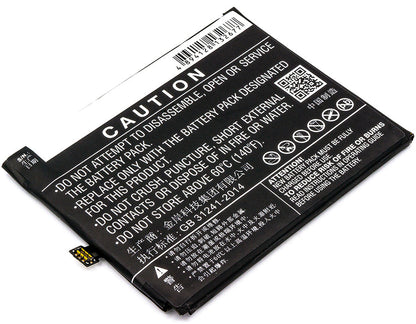 Replacement Battery for ZTE  Nubia N2 – Mobile, SmartPhone – 4900mAh / 18.87Wh / 3.85V