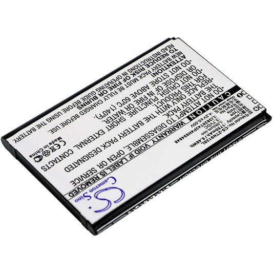 Replacement Battery for ZTE  6098B – Mobile, SmartPhone – 1750mAh / 6.48Wh / 3.7V