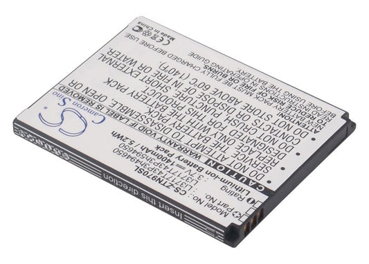 Replacement Battery for ZTE  Blade 3 – Mobile, SmartPhone – 1400mAh / 5.18Wh / 3.7V
