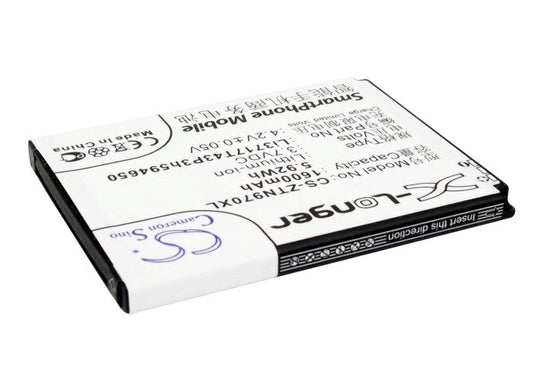 Replacement Battery for ZTE  Blade 3 – Mobile, SmartPhone – 1600mAh / 5.92Wh / 3.7V