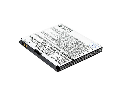 Replacement Battery for ZTE  Atlas – Mobile, SmartPhone – 1100mAh / 4.07Wh / 3.7V