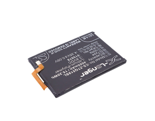 Replacement Battery for ZTE  Blade A452 – Mobile, SmartPhone – 4000mAh / 15.20Wh / 3.8V