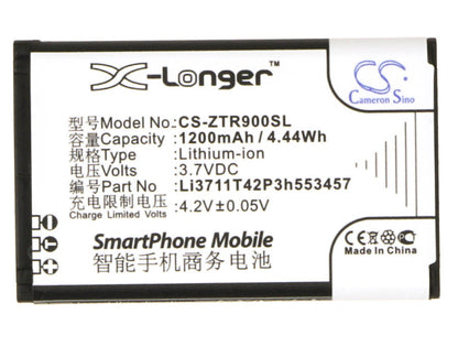 Replacement Battery for Telstra  R90 Tough – Mobile, SmartPhone – 1200mAh /4.44Wh / 3.7V