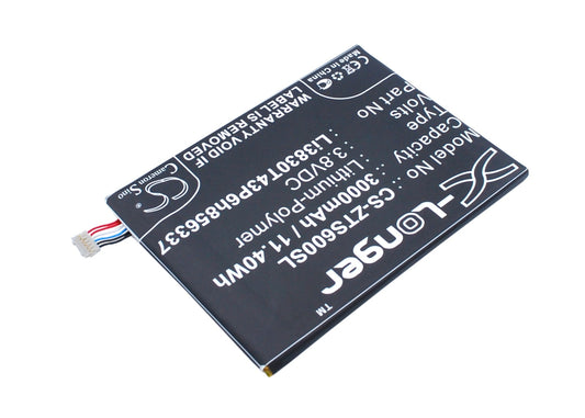 Replacement Battery for ZTE  BA602 – Mobile, SmartPhone – 3000mAh / 11.40Wh / 3.8V