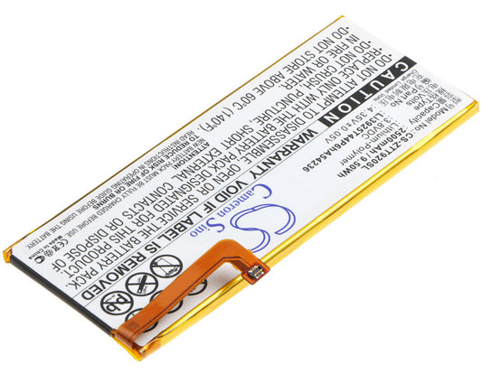 Replacement Battery for ZTE  Blade S7 – Mobile, SmartPhone – 2500mAh / 9.50Wh / 3.8V