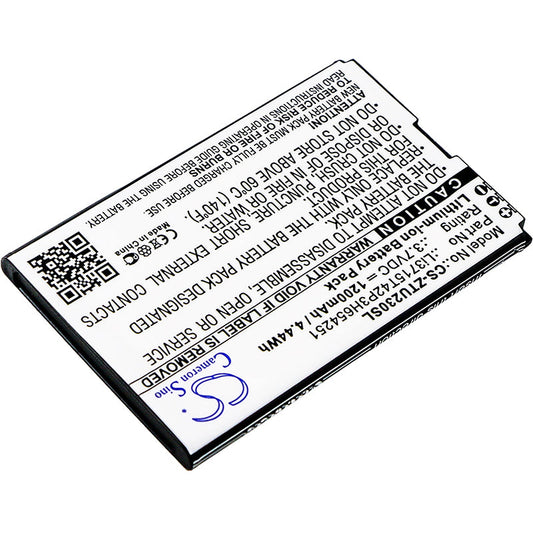 Replacement Battery for ZTE  AC33 – Mobile, SmartPhone – 1200mAh / 4.44Wh / 3.7V
