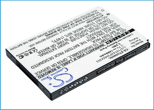 Replacement Battery for ZTE  E760 – Mobile, SmartPhone – 1400mAh/5.2Wh / 3.7V