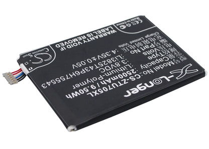 Replacement Battery for ZTE  Grand SII – Mobile, SmartPhone – 2500mAh / 9.50Wh / 3.8V