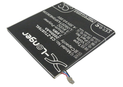 Replacement Battery for ZTE  A75 – Mobile, SmartPhone – 2000mAh / 7.60Wh / 3.8V