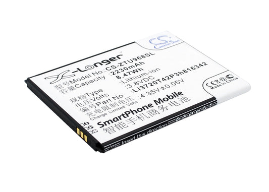 Replacement Battery for ZTE  N968 – Mobile, SmartPhone – 2230mAh / 8.47Wh / 3.8V