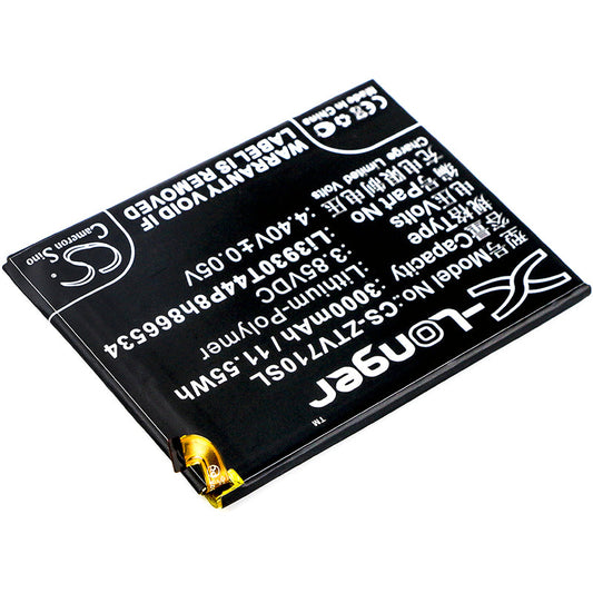 Replacement Battery for ZTE  Blade V7 Max – Mobile, SmartPhone – 3000mAh / 11.55Wh / 3.85V
