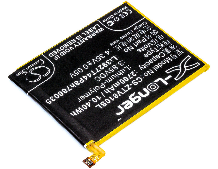 Replacement Battery for ZTE  Blade V8 – Mobile, SmartPhone – 2700mAh / 10.40Wh / 3.85V