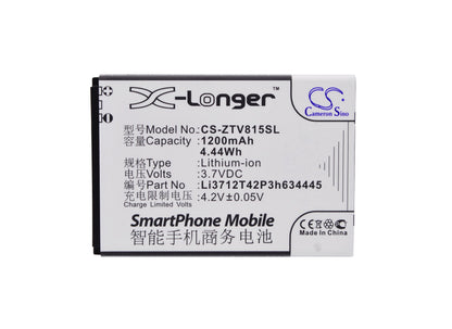 Replacement Battery for ZTE  Blade C320 – Mobile, SmartPhone – 1200mAh / 4.44Wh / 3.7V