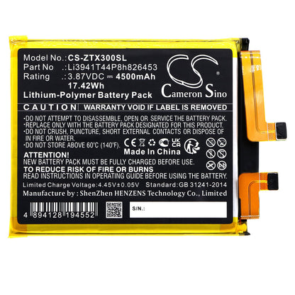 Replacement Battery for ZTE  A2022P – Mobile, SmartPhone – 4500mAh / 17.42Wh / 3.87V
