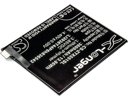 Replacement Battery for ZTE  Nubia M2 – Mobile, SmartPhone – 3600mAh / 13.86Wh / 3.85V