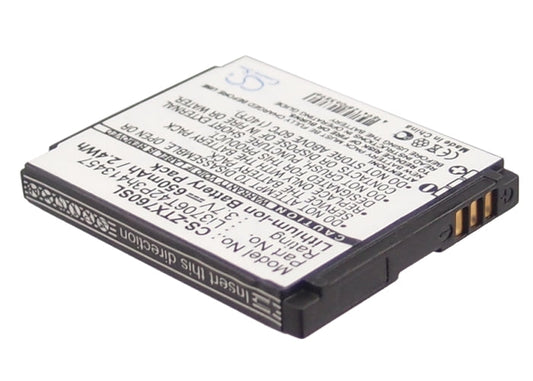 Replacement Battery for ZTE  A36 – Mobile, SmartPhone – 650mAh / 3.7V