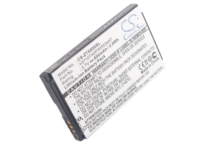 Replacement Battery for ZTE  A37 – Mobile, SmartPhone – 800mAh / 2.96Wh / 3.7V