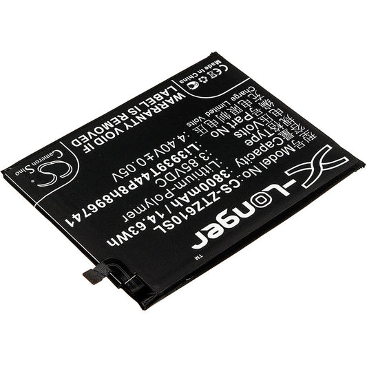 Replacement Battery for ZTE  Blade Max View – Mobile, SmartPhone – 3800mAh / 14.63Wh / 3.85V