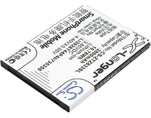 Replacement Battery for ZTE  Avid Trio – Mobile, SmartPhone – 2800mAh / 10.78Wh / 3.85V